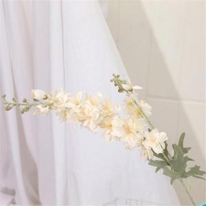 6 stuks kunstmatige delphinium bloemen (paars)