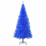 Christbaum künstlich,USB Weihnachtsbaum,Tannenbaum,Künstlicher Weihnachtsbaum mit Ständer Blau 180 cm PVCchristmas Tree,Weihnachtsbaum mit Beleuchtung,