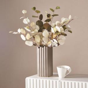 Kunstblumen Gefälschte Blumen mit Vase, Tischdekoration für Esszimmer, Blumenarrangements für Kaffeetischdekoration, Wohnkultur für jeden Anlass