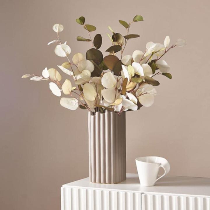 Kunstblumen Gefälschte Blumen mit Vase, Tischdekoration für Esszimmer, Blumenarrangements für Kaffeetischdekoration, Wohnkultur für jeden Anlass