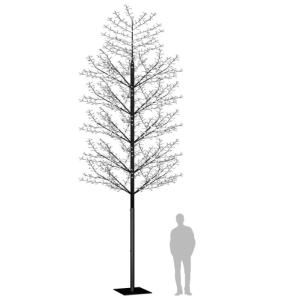 LED Weihnachtsbaum Lichterbaum Weihnachten Christbaum für Außenbereich geeignet 2000 LEDs Warmweißes Licht Kirschblüten 500 cm