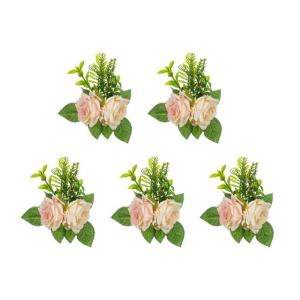 5 Stücke Künstliche Rose Blume für Hochzeit Mittelstücke Dekoration Leuchter Blume Dekoration Hochzeit Blume Anordnung