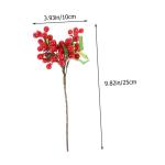 5St künstliche Beeren Simulation rote Beeren rote Beerenzweige Beerenkranz basteln kunstpflanze künstliche Pflanzen Blumenarrangement Beeren Blumenarrangements Beere Schaum