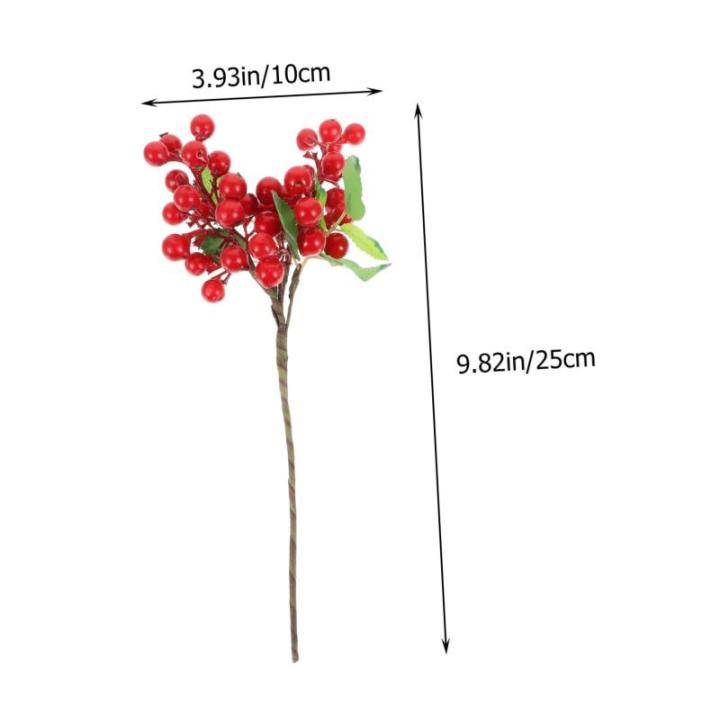 5St künstliche Beeren Simulation rote Beeren rote Beerenzweige Beerenkranz basteln kunstpflanze künstliche Pflanzen Blumenarrangement Beeren Blumenarrangements Beere Schaum