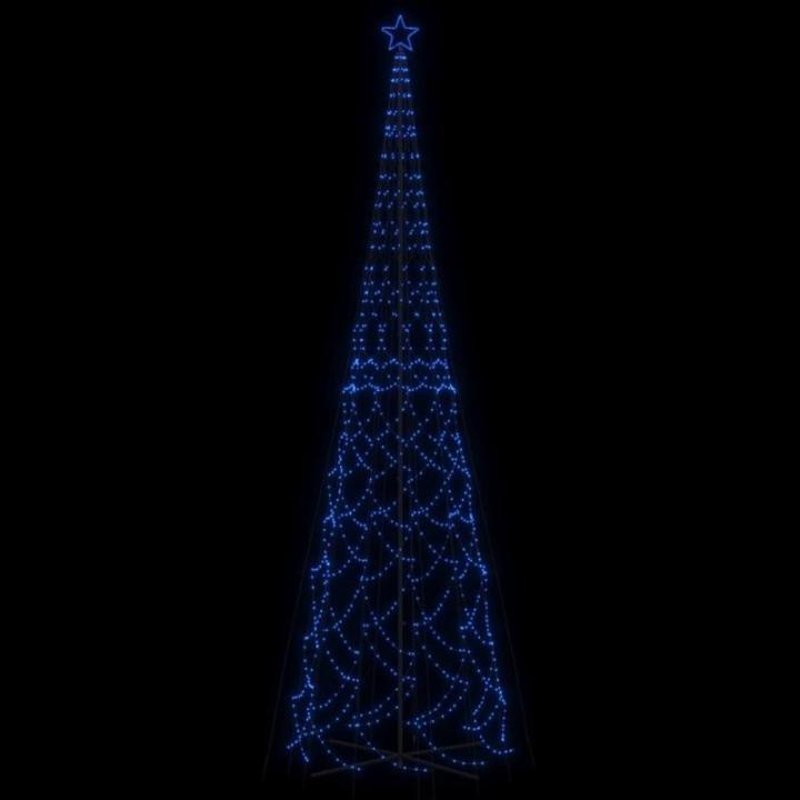 Mobili Weihnachtsbaum mit blauem Kegel, 3000 LEDs, 230 x 800 cm, Weihnachtsdekoration, Weihnachtsbaum, künstlicher Weihnachtsbaum, dünner Ständer