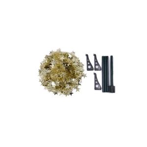 Kuaizi Weihnachtsbaum Ornament einziehbare Weihnachten Liefert Wolle Top Christmas Tree Folding Weihnachtsdekor Fit for Home Party Jingxin(1.2M,Gold)