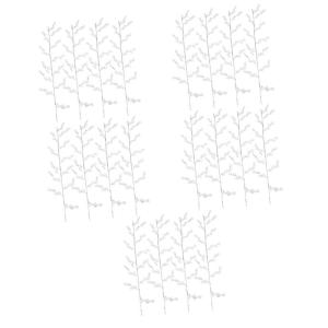 20 Stück Kristallperlen Blumen Hochzeit Zuhause DIY Zubehör Acryl Ranke Hochzeit Party DIY Handwerk Hochzeit Pflanzenknospenzweig Künstlicher Blumenzweig