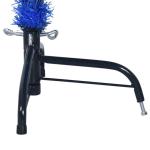 Kunstkerstboom met standaard, 150 cm, hoge kerstdecoratie, pvc en staal, blauw