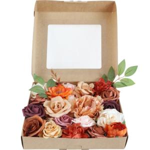 Künstliche Rose Blume für Hochzeit Party Dekoration Faux Seide Blumen mit Stiel
