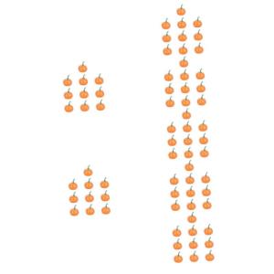 7 Sätze Künstlicher Kürbis Halloween-wohndekoration Tischplatte Kleiner Kürbis Halloween-Kranz Blumendekoration Herbstdeko Mini-dekor Heimdekorationen Plastik Yellow 10 Stück 
