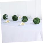 1 Satz Blumenarrangement Kreisrahmen Mooskugelkäfig Topiary Sphäre Rahmen Kleine Formschnittkugeln Draht-Topiary-Kugel Kugelkäfig Aus Buchsbaum Anlage Gestell Plastik Green 4 St