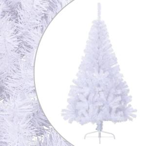 Kunstkerstboom met standaard, 150 cm, hoge kerstdecoratie, pvc en staal, wit