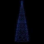 LED kerstboom kerstboom lichtboom kerstdecoratie verlichting buiten verlicht lichtketting outdoor kegelvorm blauw 1400 LEDs 160x500 cm