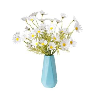 Kunstblumen Künstliche kleine Gänseblümchen-Blumen, Faux Gänseblümchen-Blumenstrauß-Arrangements für Zuhause, Partyraum, Blumendekoration, Foto-Requisiten für jeden Anlass