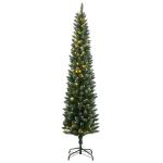 Kunstkerstboom, slank, dennenboom, kerstboom, oncht, kerstdecoratie, 300 leds, 180 cm