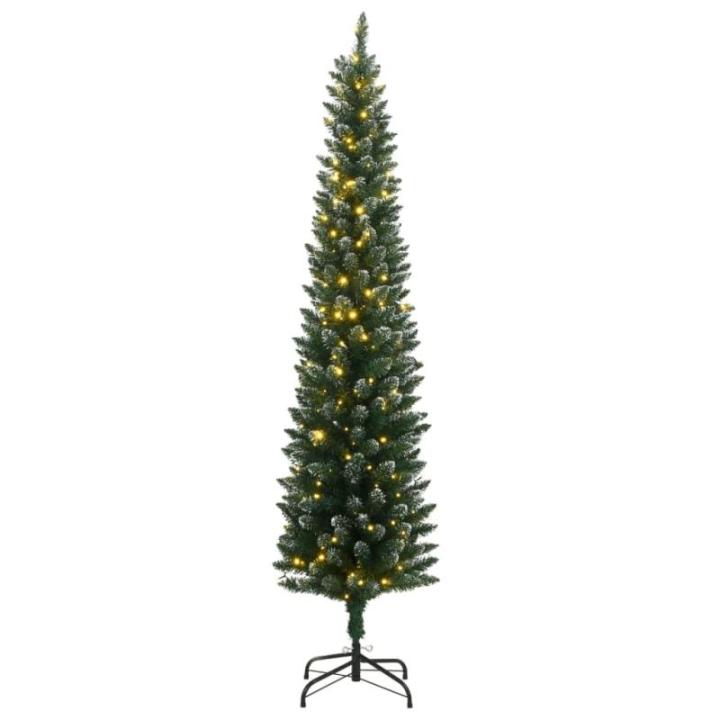 Kunstkerstboom, slank, dennenboom, kerstboom, oncht, kerstdecoratie, 300 leds, 180 cm