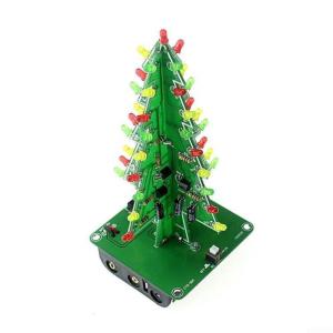3D-Weihnachtsbaum-LED-Bausatz zum Selbermachen, LED-Weihnachtsbaum, Leiterplatte, Montageset (3 Farben)