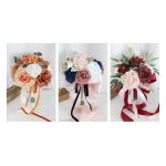 Künstlicher Blumenstrauß mit Pfingstrose und Rose für Hochzeiten, dekorative Blumenornamente, Handheld für Brautstrauß, Hochzeitsfeier