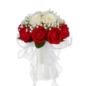 Hochzeitssträuße für Braut und Brautjungfern, künstliche Blumen als Hochzeitsdekoration