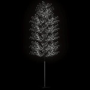 LED Weihnachtsbaum Lichterbaum Weihnachten Christbaum für Außenbereich geeignet 2000 LEDs Kaltweißes Licht Kirschblüten 500 cm