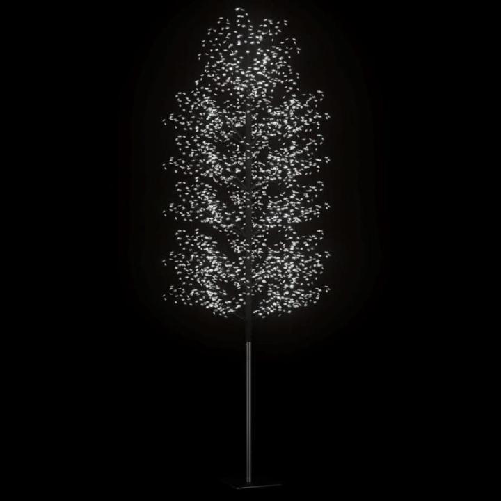 LED Weihnachtsbaum Lichterbaum Weihnachten Christbaum für Außenbereich geeignet 2000 LEDs Kaltweißes Licht Kirschblüten 500 cm