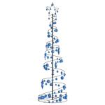 Weihnachtsbaum Kegelform mit Kugeln 120 LEDs Warmweiß 180 cm