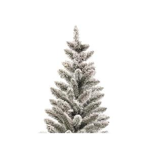 Kunstkerstboom met sneeuw, Deluxe Viola in bloempot, 75 cm, dennenboom, decoratieve boom met metalen standaard