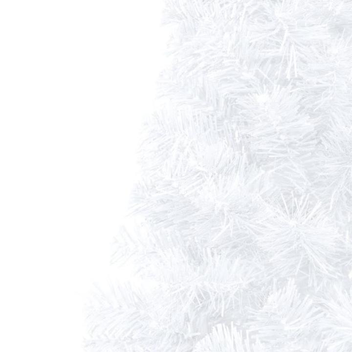 Künstlicher Halb-Weihnachtsbaum Beleuchtung Kugeln Weiß 210 cmWeiß und Rose