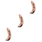 3st Bananenornamente Statue Mir Dekoration Disco-Banane Dekorative Früchte Bananendekor Für Zu Hause Bananenfigur Für Den Tisch Disco-Party-Ornament Disco-fruchtmodell Glas