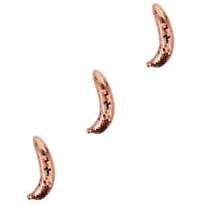 3st Bananenornamente Statue Mir Dekoration Disco-Banane Dekorative Früchte Bananendekor Für Zu Hause Bananenfigur Für Den Tisch Disco-Party-Ornament Disco-fruchtmodell Glas