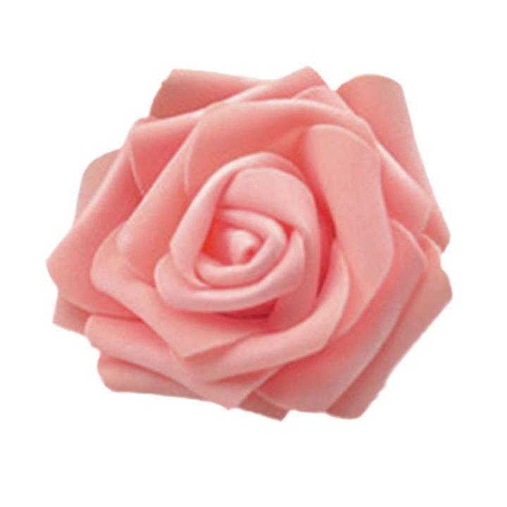 50 x schuimkoppen, bloemhoofden, kunstbloemen, bruidsboeket, huisdecoratie, rozen - champagne