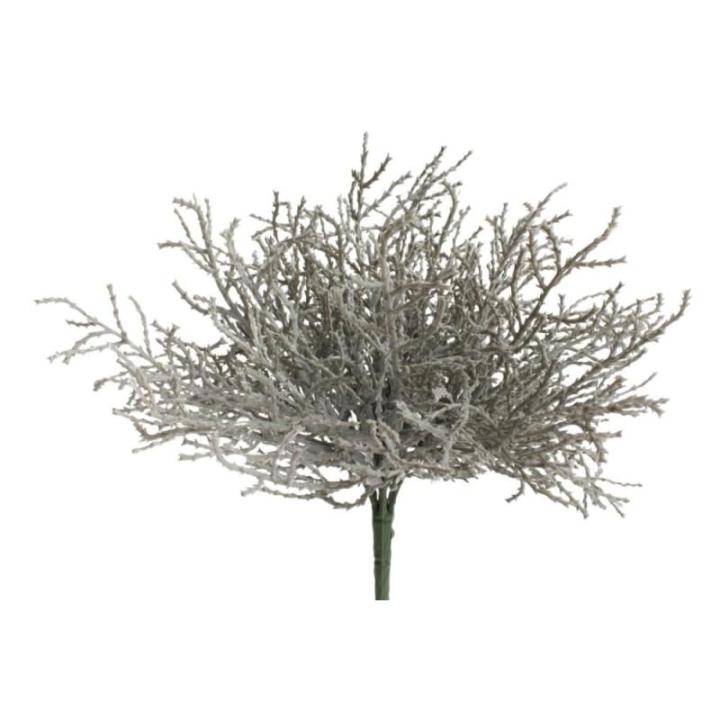 Kunstmatige Calocephalus (prikkeldraad plant/zilveren mandje) Kleur: grijs (2 stuks)