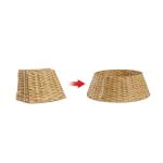 Dekorationen Baum Rock Geflochtener Rattan-Weihnachtsbaumkragen, Rustikaler Bauernhaus-Korbgeflecht, Großer Baumrock Weihnachtsbaum Basis Ring(50x64x21cm)