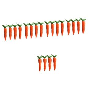 5 Sätze 5 Sets Künstliche Karotten Pädagogisches Gemüsespielzeug Künstliches Gemüsemodell Gefälschte Gemüseornamente Karottendekorationen Ostersimulation 4 Stück * 5