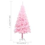Wiederverwendbar Künstlicher Weihnachtsbaum mit Beleuchtung und Kugeln 180 cm H Christmas Tree Tannenbaum Weihnachtsdeko Christbaum Kunstbaum Halloween Weihnachtsbaum PVC und Stah