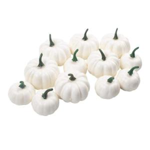 12 stuks kunstpompoenen, decoratieve pompoen, kunstplantset voor Halloween, decoratie, herfstdecoratieset, 6 groot + 6 klein
