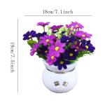 Kunstblumen Gefälschte Pflanzen, kleine künstliche Mini-Blume, für Garten, Rasen, Balkon, Büro, Bauernhaus, drinnen und draußen, Frühlings- und Sommerdekoration für jeden An