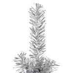 Künstlicher Weihnachtsbaum Silber 150 cm Höhe PVC-Material Halb-Weihnachtsbaum Platzsparend Wand Christbaum Innen- und Außenbereich Wirtschaftliche Weihnachtsdekoration Festlich
