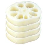3 Sätze Modell Der Lotuswurzelscheibe Mini-hausdekoration Gefälschte Scheibe Interessantes Miniaturspielzeug Mini-Food-Spielzeug Mini-Essen Kinder Dekor Mini-dekor PVC 4 Stück *