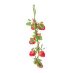 8St Simulierte Erdbeere gefälschte Erdbeerrebe Simulation gefälschte Erdbeere Artificial Plant künstliche früchte Anhänger aus künstlichen Früchten simuliertes Obst Styropor