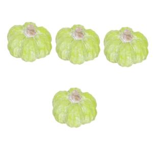 4 stuks pompoendecoratie, botanische decoratie, kunstmatige keramiek, kleine pompoen, vintage Halloween-rekwisieten, landelijke simulatie, pompoendecoratie