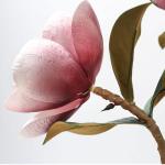 Kunstblumen Künstliche Blumen im Topf – realistische Magnolien-Seidenblumen-Arrangements, künstliche Blumen im Topf für das Heimbüro für jeden Anlass