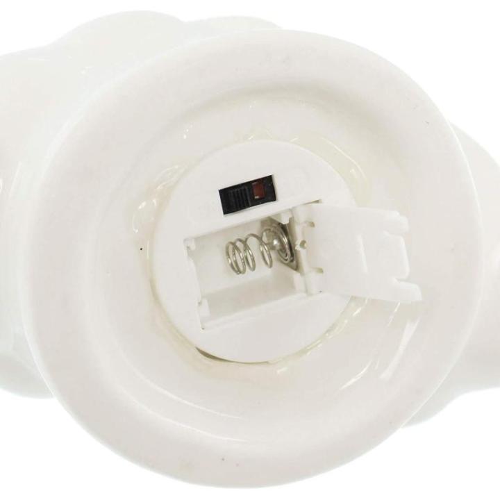 Kerstdecoratie LED deco LED spar wit in set van 2