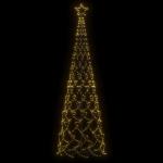 Mobili Weihnachtsbaum mit Kegel, warmweiß, 500 LEDs, 100 x 300 cm, Weihnachtsdekoration, Weihnachtsbaum, künstlicher Weihnachtsbaum, dünner Ständer