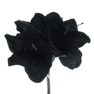 Amaryllis - Ritterstern Schwarz wie die Nacht 50 cm - Kunstblumen