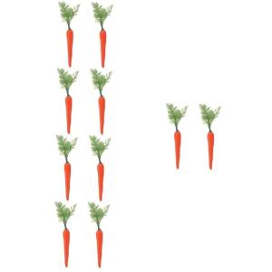 10 STK Plastik gemüse osterdekoration Gemüse-Modell PVC-Karotten Ostern Spielzeug Küchendekoration Requisiten gefälschtes Gericht schmücken Dekorationen