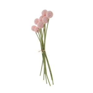 1Stk Simulierte Kugelchrysantheme künstlich lebendiges Gänseblümchen-Bouquet-Dekor künsliche Blumen Artificial Blumenstraußdekoration Blumenarrangement Strauß Plastik Rosa