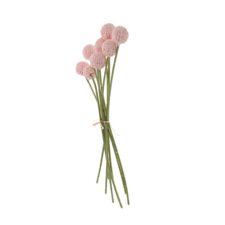 1Stk Simulierte Kugelchrysantheme künstlich lebendiges Gänseblümchen-Bouquet-Dekor künsliche Blumen Artificial Blumenstraußdekoration Blumenarrangement Strauß Plastik Rosa