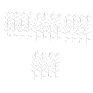 16 Stück Kristallperlen Blumen Acryl Blumenpflanze Hochzeit Party DIY Basteln Blumenzweig Hochzeit DIY Acrylperlen Blumenzweig Blütenknospe Acrylpflanze Künstliche