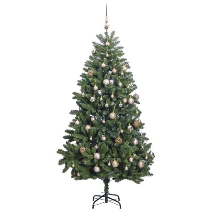 Künstlicher Weihnachtsbaum, Tannenbaum, Christbaum mit Metallständer, Weihnachtsdeko Kunstbaum, 300 LEDs 300 cm